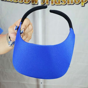 No Headache Blue Foam Sun Visor Headband Lightweight One Size